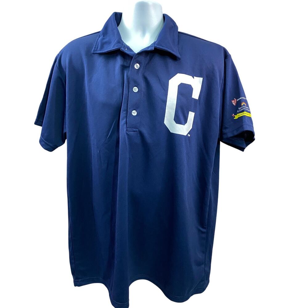 Cleveland Indians XL Polo University Hospitals Rainbow Babies Hospital Shirt